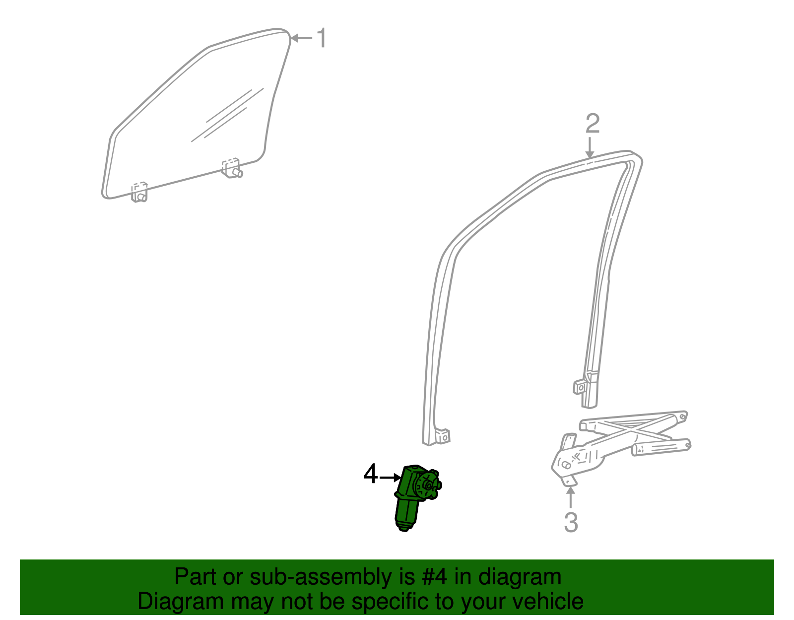 Window Motor - Ford (XL1Z-7823394-AA)