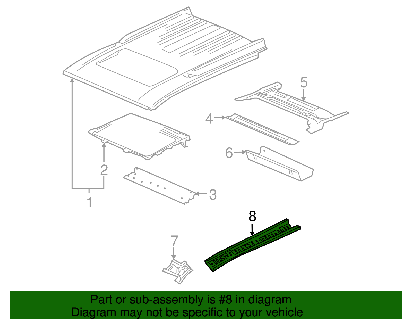 Roof Rail - GM (89025175)