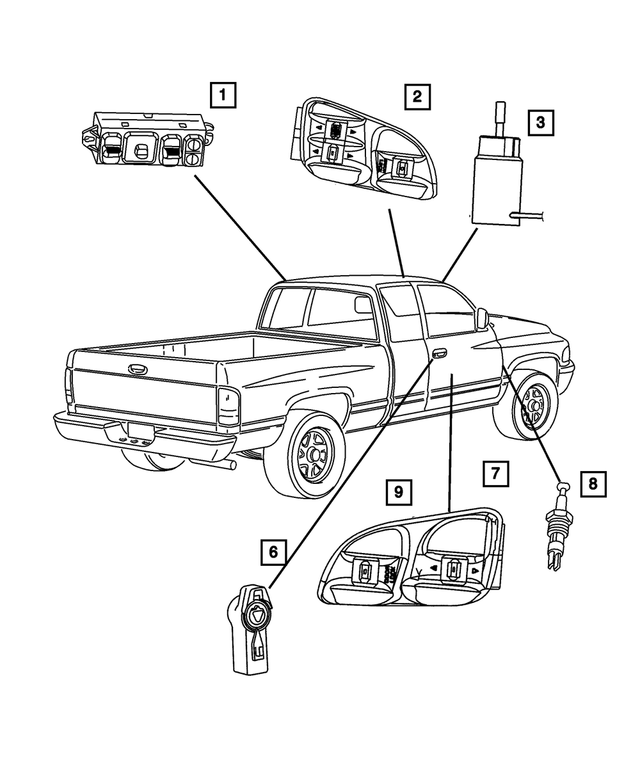 20012007 Mopar Door Ajar Switch 4687558 Mopar eStore