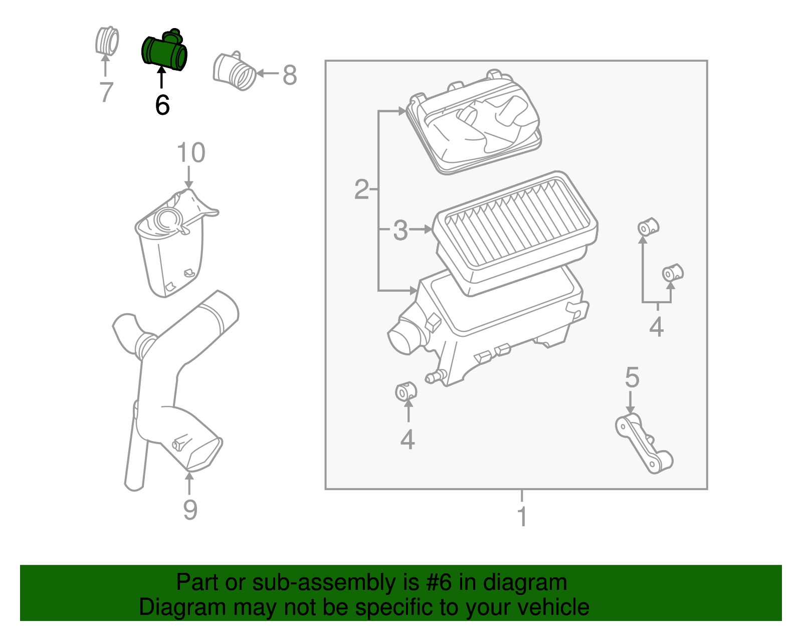 Mass Airflow Sensor - GM (90528435)