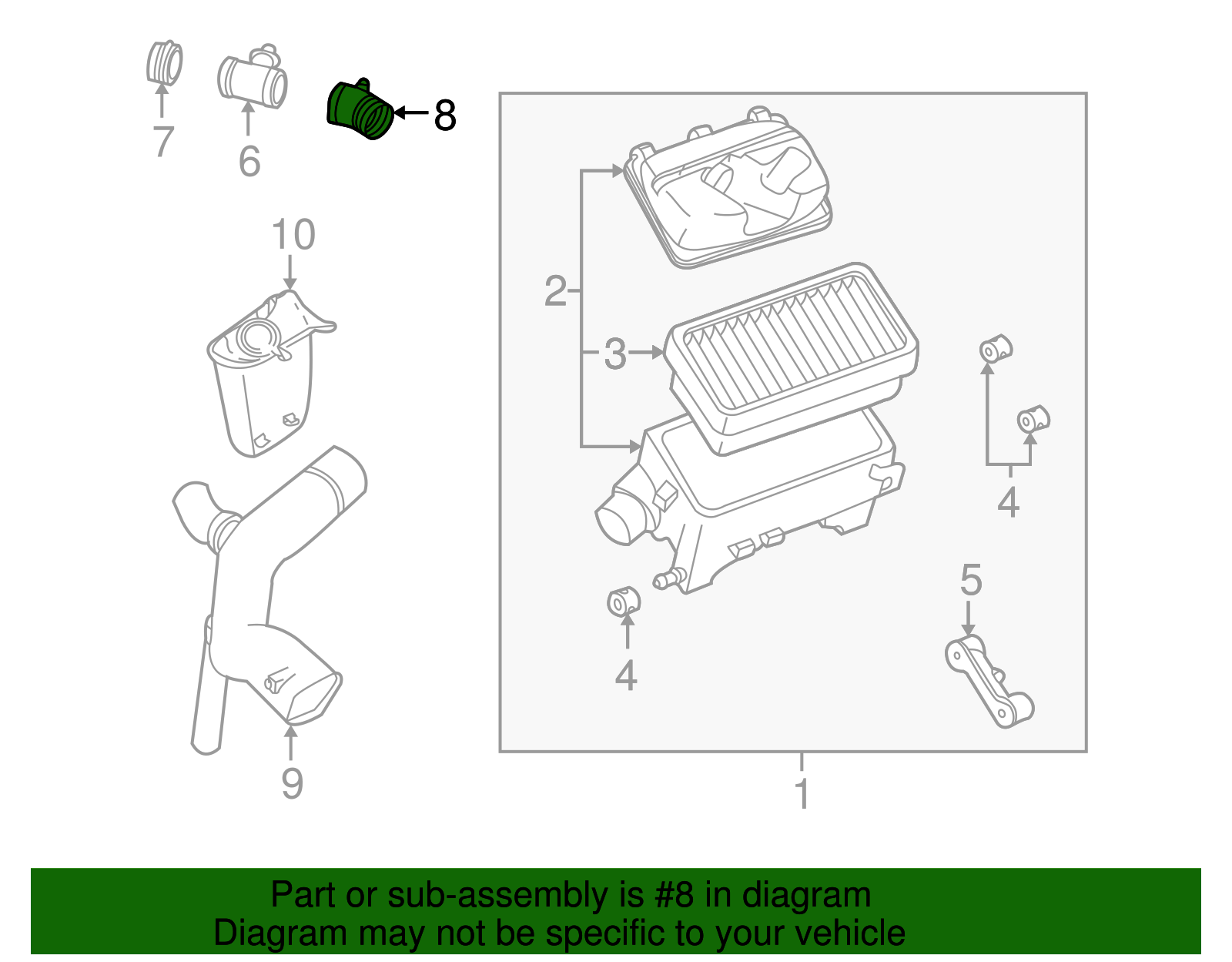 Duct, A/Cl Otlt - GM (90571027)