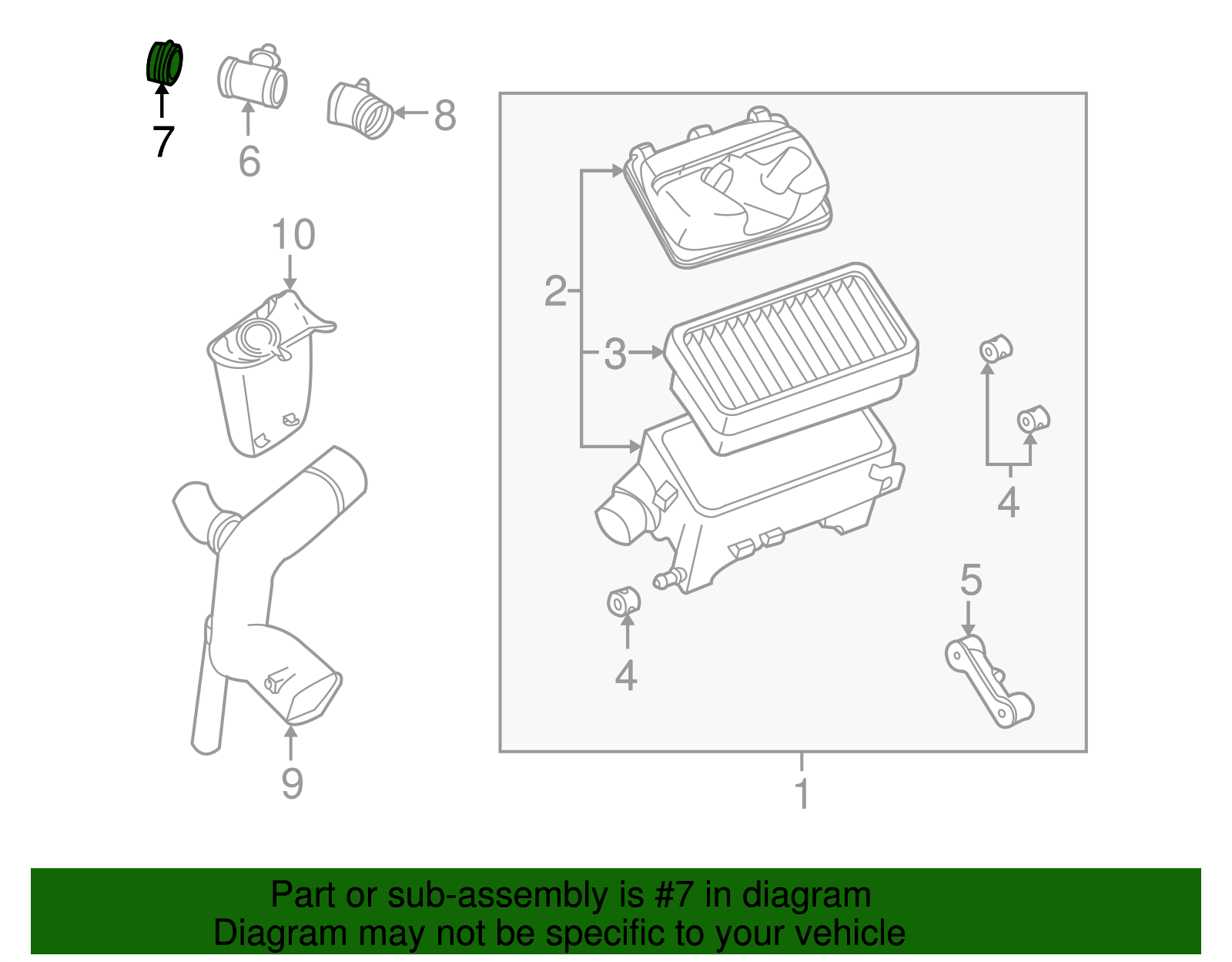 Duct, A/Cl Otlt Front - GM (90571026)