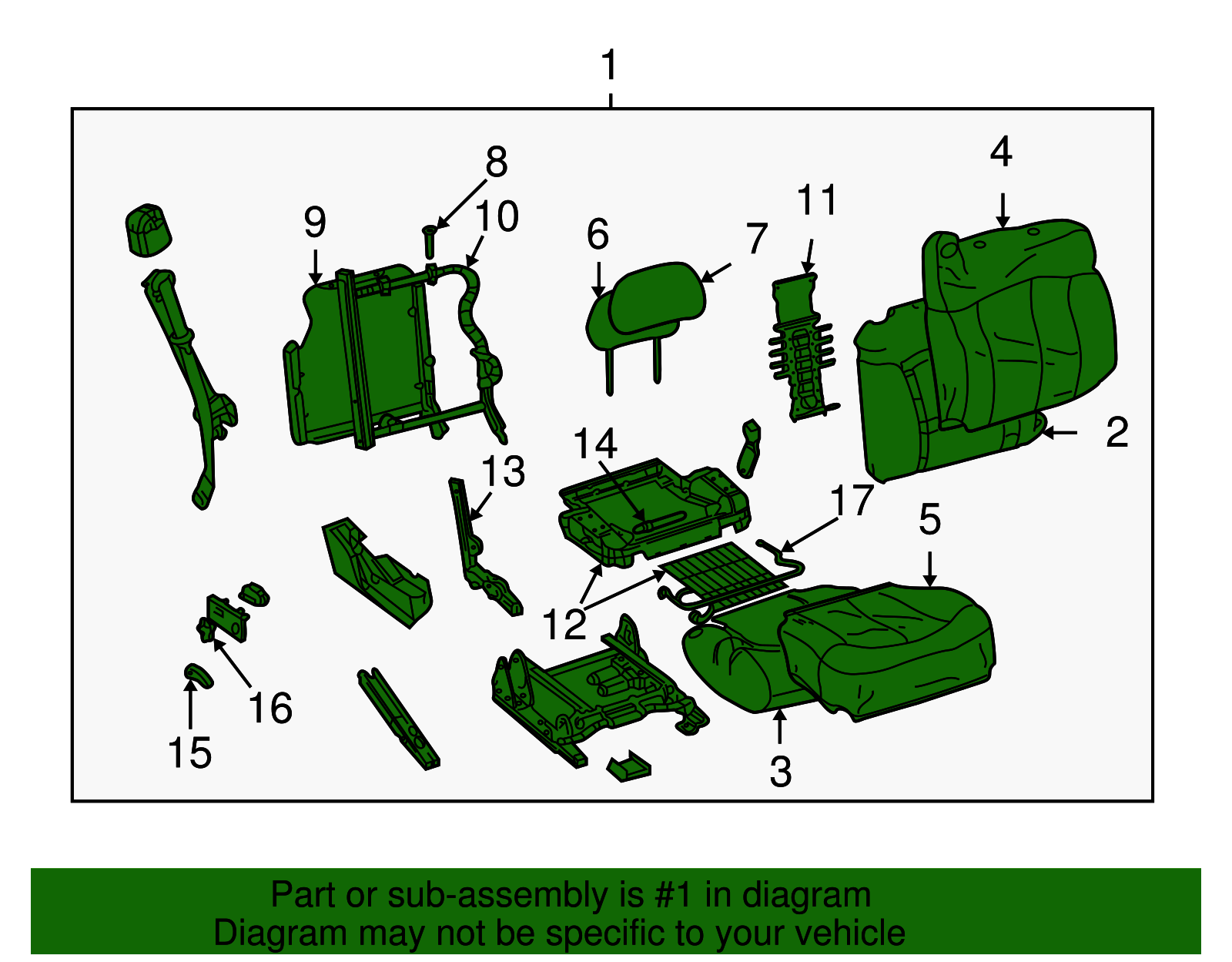 Seat Assembly - GM (88941263)