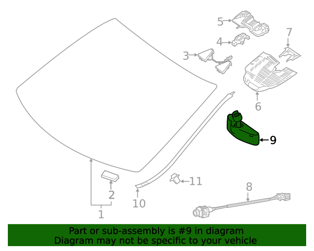 177-810-26-05-9051 - Mirror Inside 2019-2022 Mercedes-Benz  