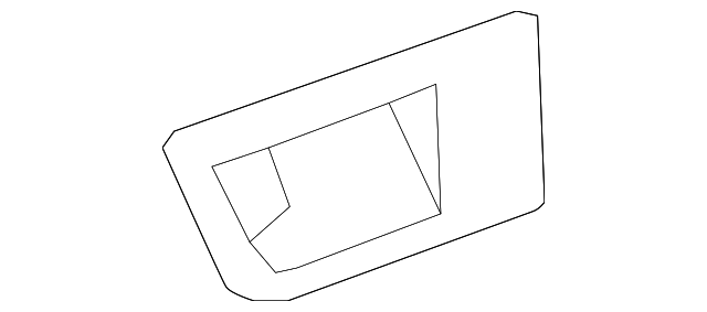 Bezel Assembly-Rear S/D I/S Hdl                *Oil Rbd Brnz - GM (25955687)