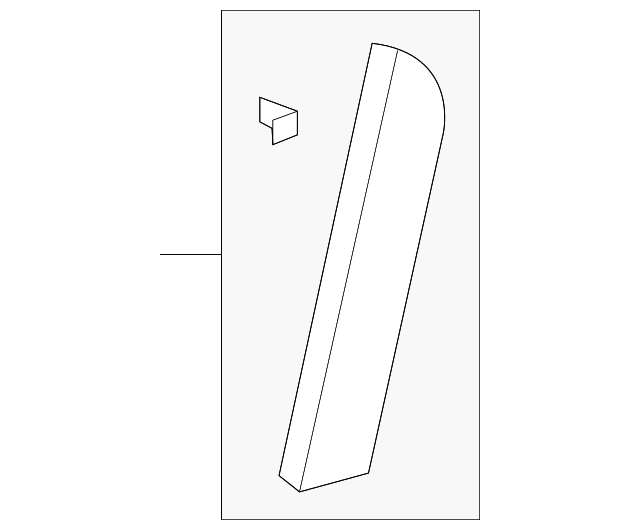 Molding Assembly-Rear S/D Rear Garnish              *Ebony - GM (25887108)