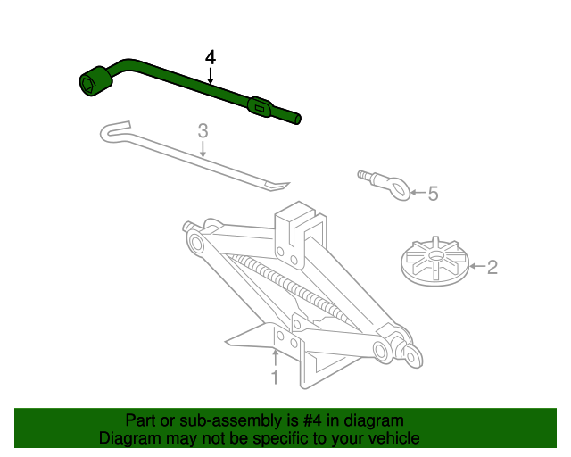 2019 Mazda CX5 Lug Wrench K12369671