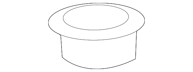 Muffin Style Ash Tray in Black (20781782)