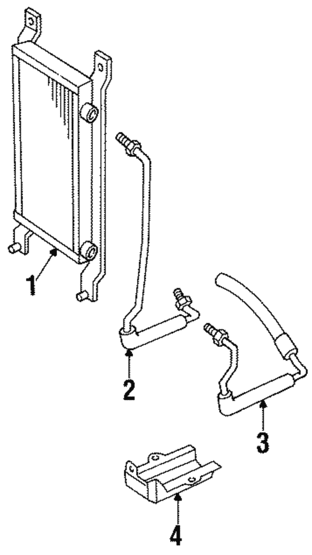 19881999 GM Automatic Transmission Fluid Cooler Lower Line 10290000