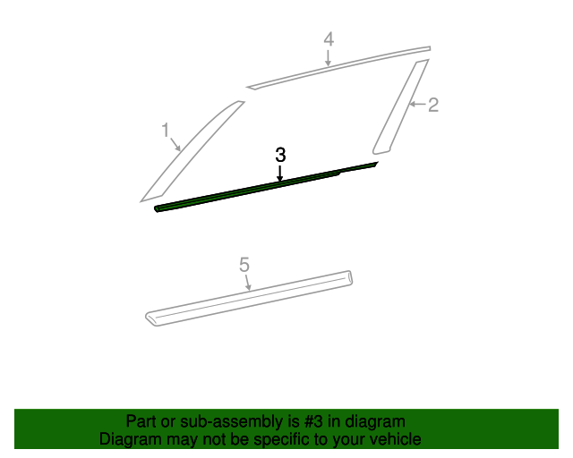 20132018 Nissan Altima Belt Molding 828213TA0A OEM Parts Online