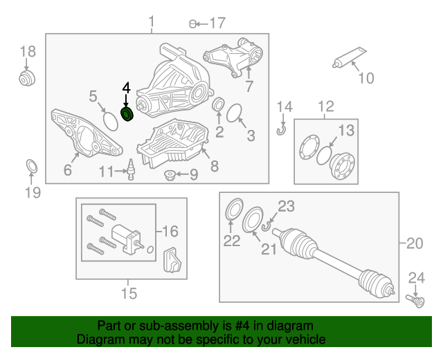 33121213949 Pinion Seal 19952019 BMW Wholesale BMW