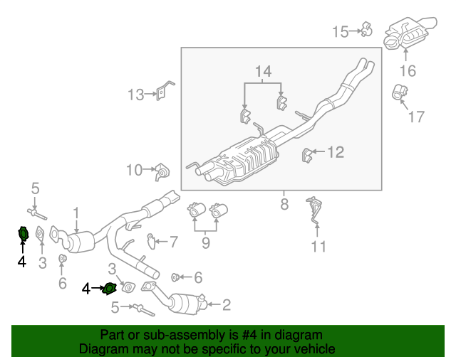 20112023 Ford Catalytic Converter Gasket BL3Z9450A