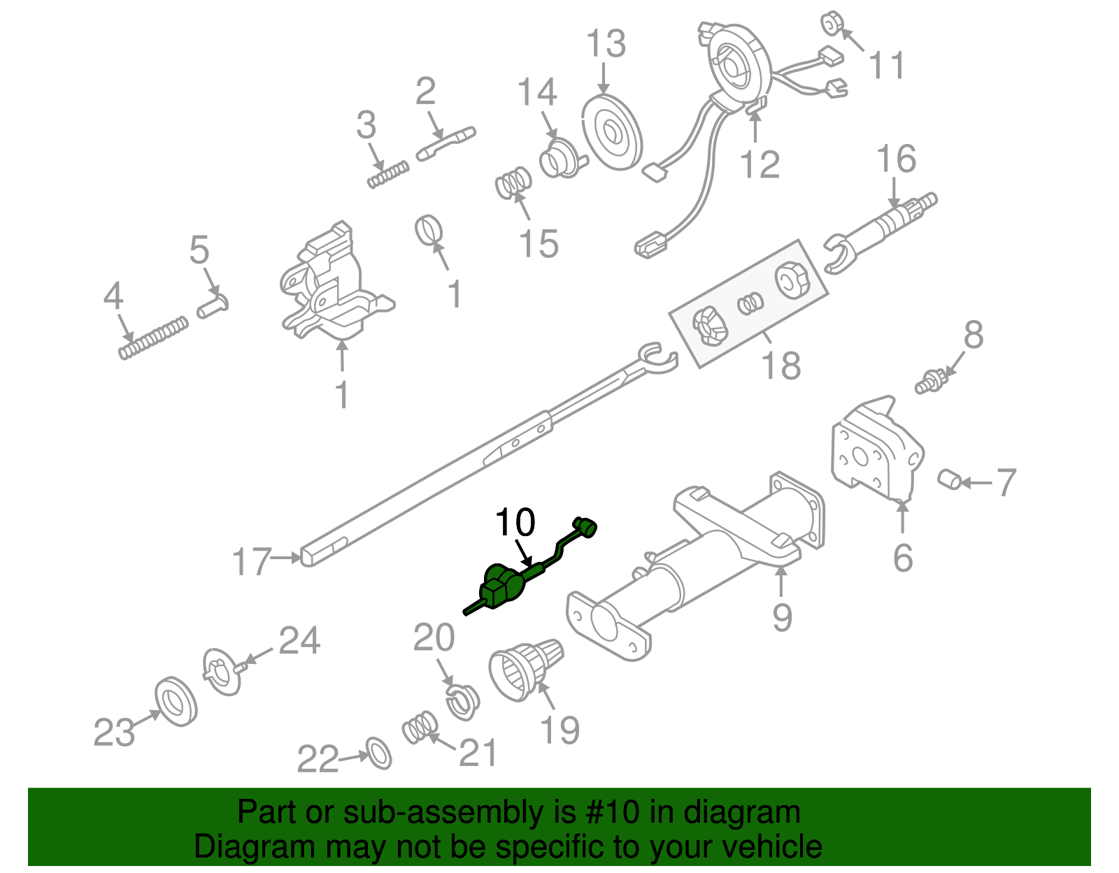 GM 26097679 Transmission Shift Lock Control Actuator - OEM Replacement Part 1 thumbnail image