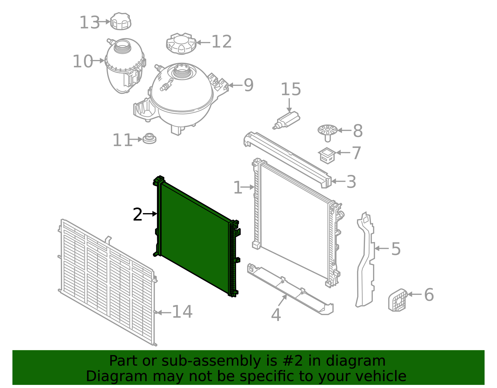 2019-2025 BMW Auxiliary Radiator 17-11-5-A3F-245 | BMWPartsDirect.com