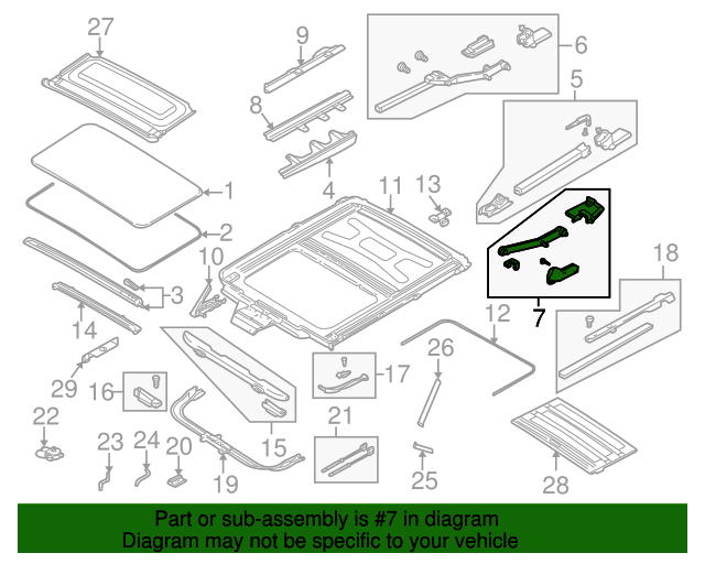 Genuine BMW 54128173101 Slide Rail Repair Kit FREE Shipping on