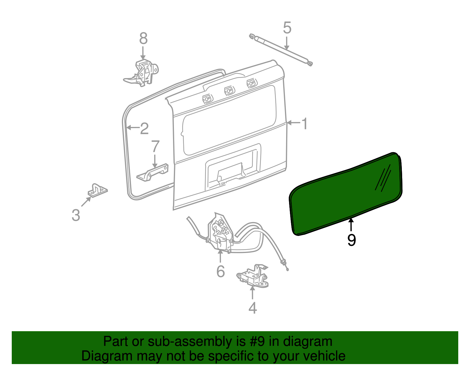 Liftgate Window - GM (15772337)