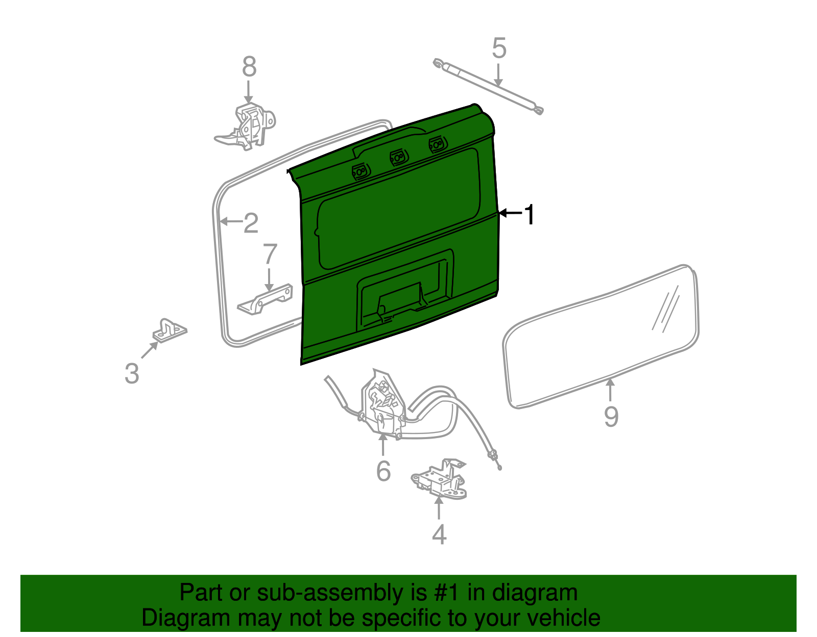 Gate, Lift - GM (10384904)