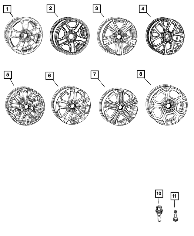 20242025 Jeep Compass Aluminum Wheel 68621059AA Mopar eStore