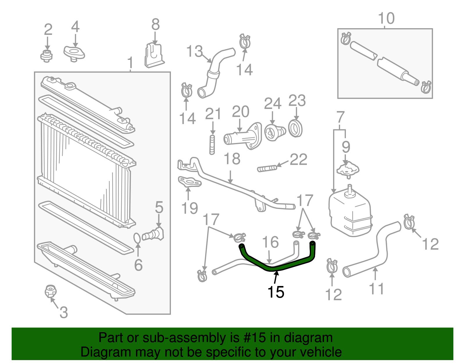 By-Pass Hose - Scion (16261-0H010)