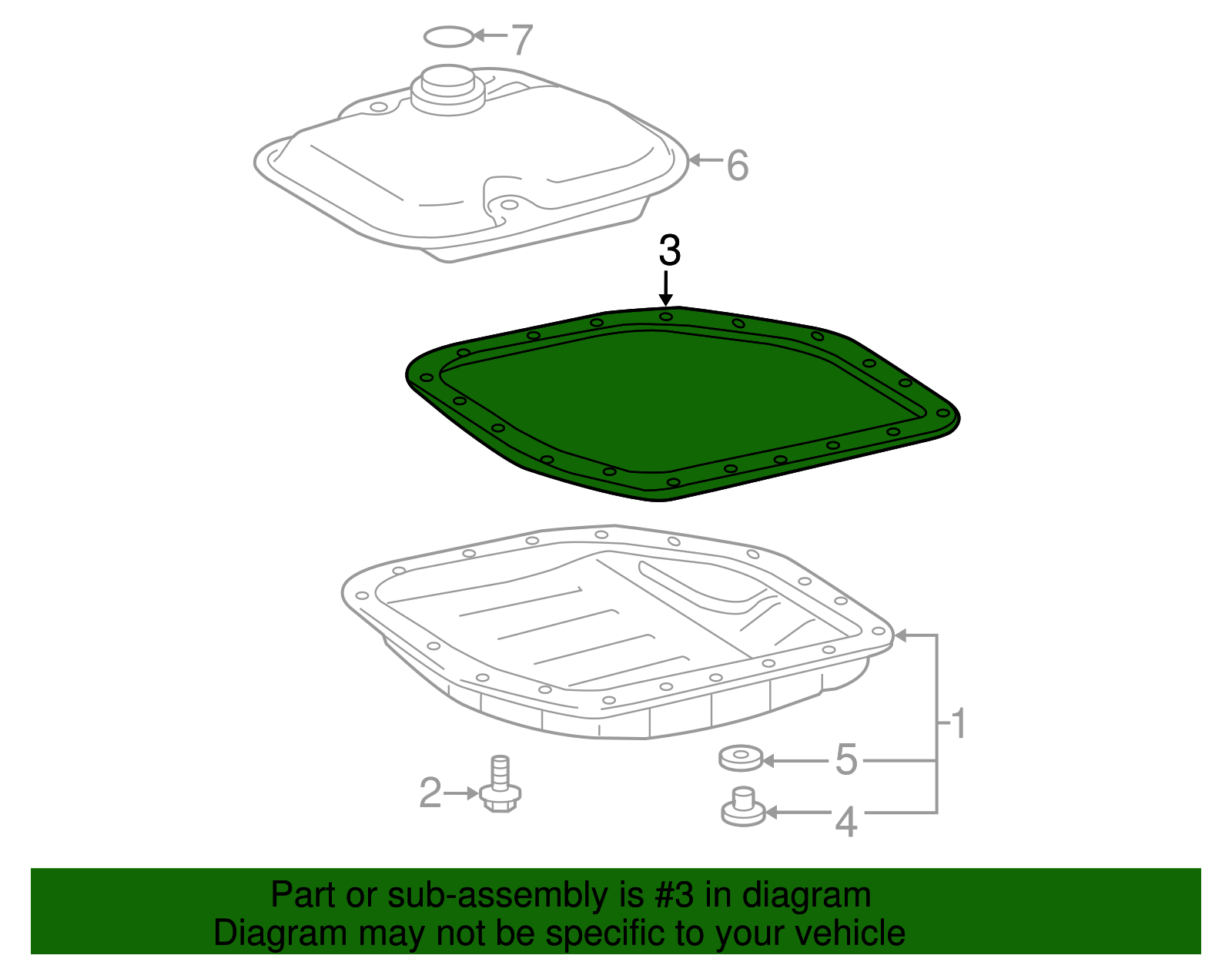 Gasket, Transaxle Oil Pan(CVT) - Scion (35168-12091)
