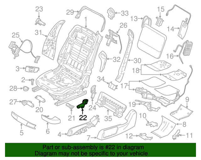 52107309658 20122020 BMW Seat Motor (52107309658) BMW of South