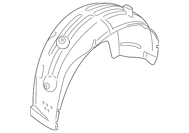 51717478759 - 2020-2024 BMW X6 Wheelhouse Liner (51-71-7-478-759 