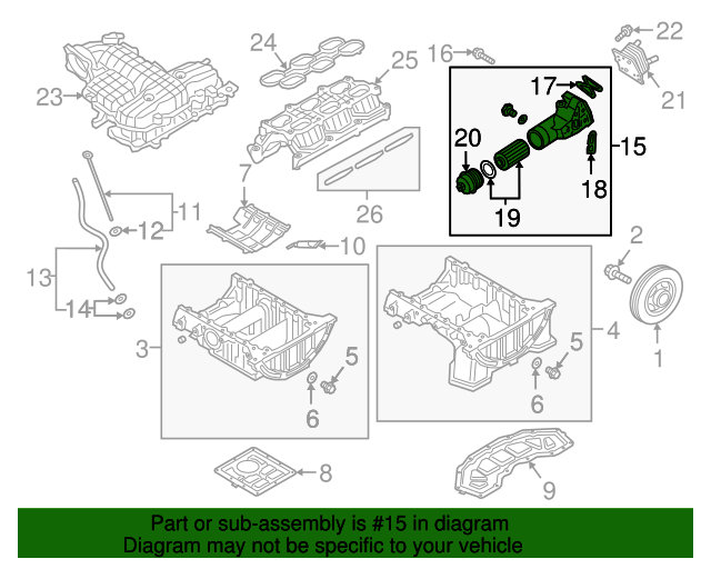 20182023 Kia Oil Filter Housing 263103LTA0 OEM Parts Online