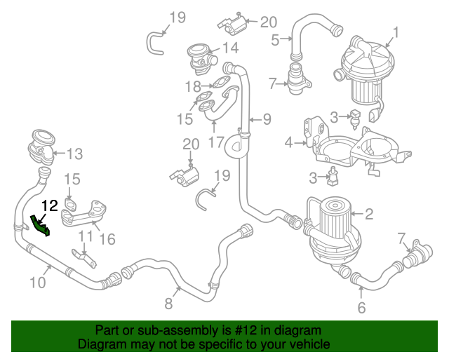 Pressure Pipe Bracket 3D0-131-561