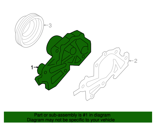 251003E001 Water Pump 20072009 Hyundai Santa Fe World OEM Parts