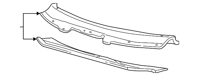 Cowl Top Panel - Ford (XW4Z-5402010-AB)