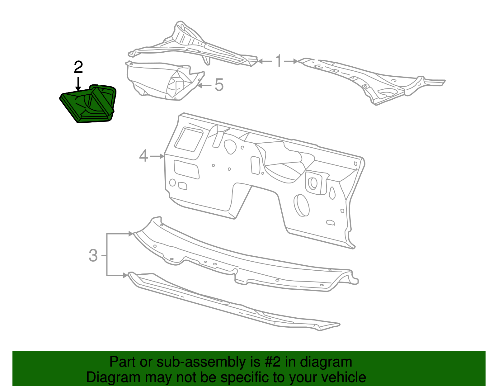 Outlet Duct - Ford (YW4Z-5401935-AA)