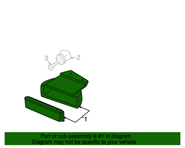 19941997 GM Parking Light Assembly 5976406