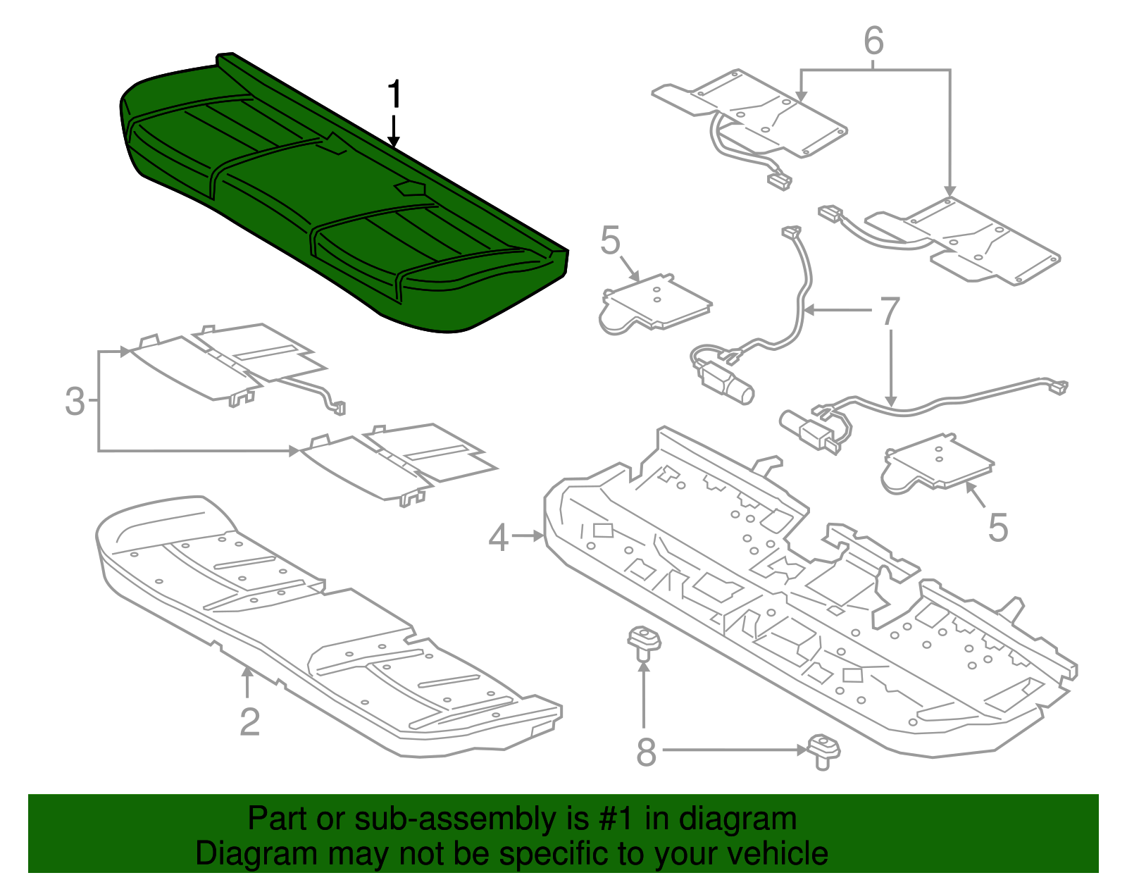 Cushion Cover - Ford (GD9Z-5463804-NE)