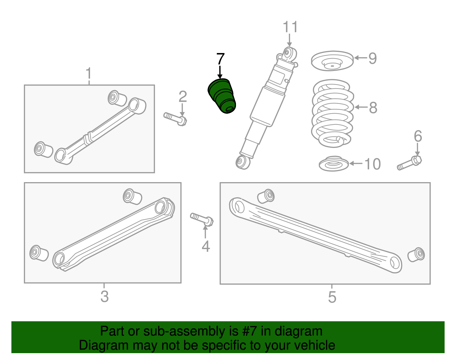 2000-2020 GM Axle Bumper 15039397 | OEM Parts Online