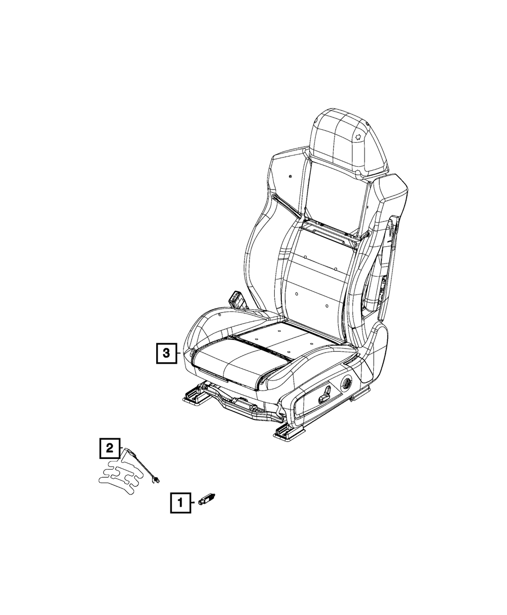 68263785AA - Seat Belt Reminder Sensor 2015-2023 Mopar | Big 3 Auto Parts