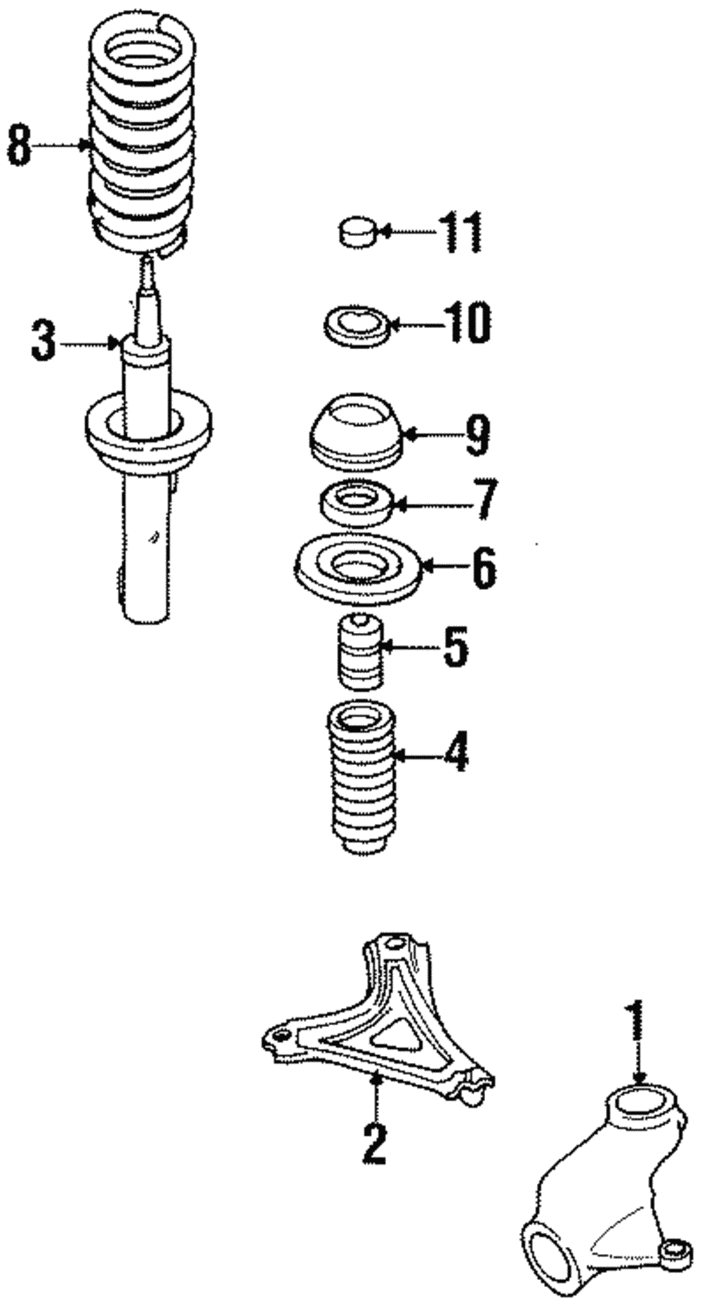 Strut - Ford (XW7Z-18124-BA)