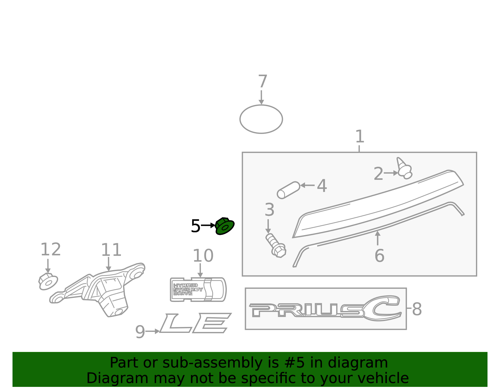 Handle Panel Nut - Scion (90179-06256)