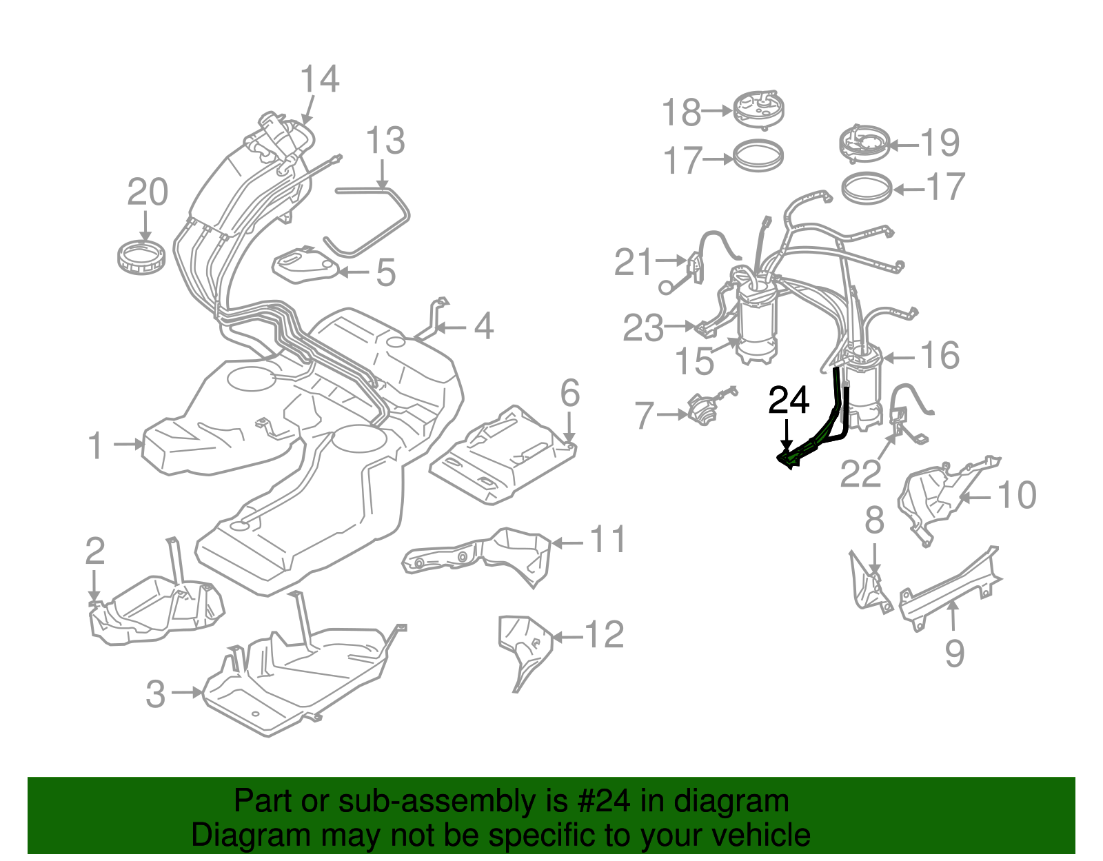 Suction Line - Volkswagen (7L6-919-715-B)