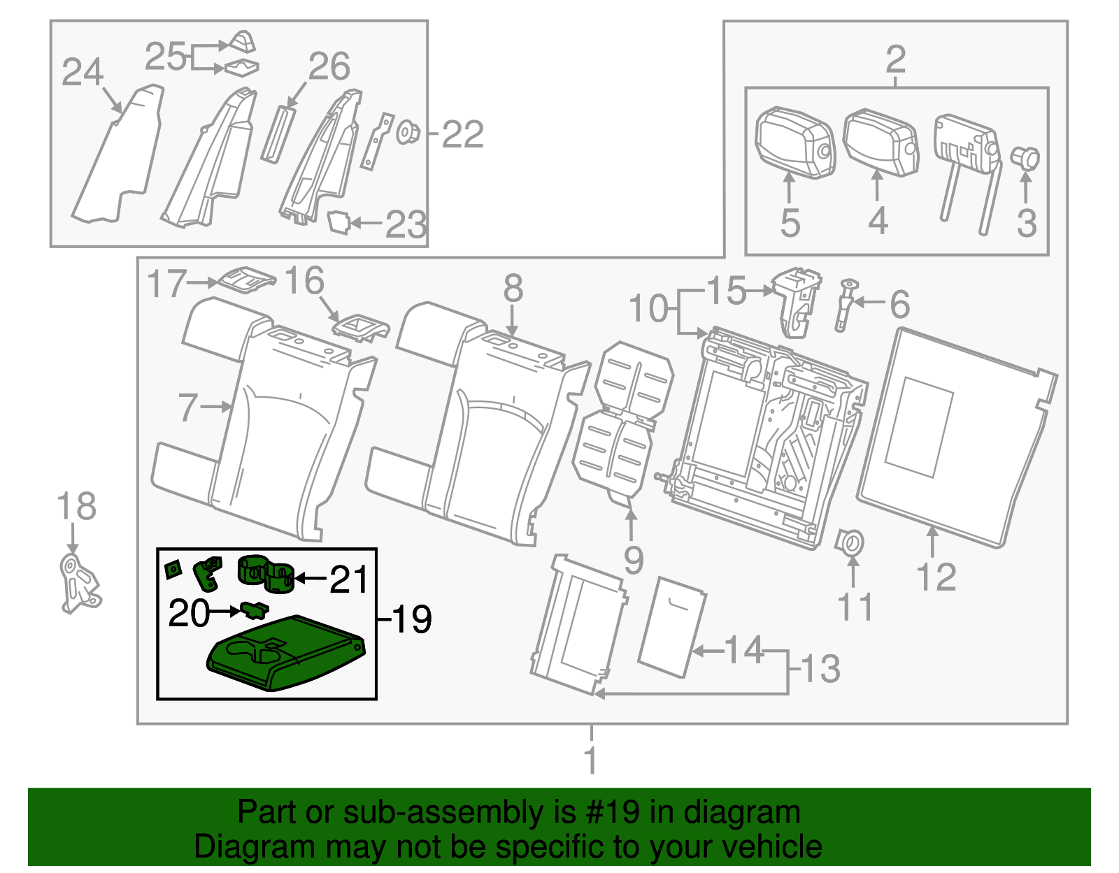 F Armrest - Cadillac (84131802)