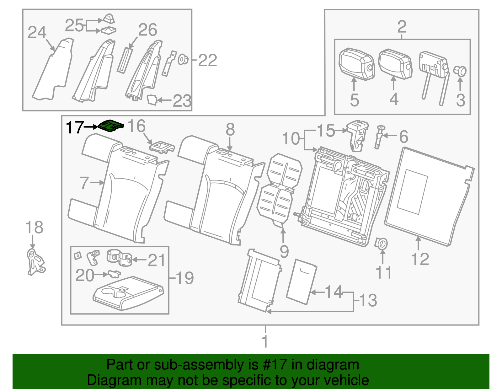 Shale Rear Driver Side Seat Belt Cover - GM (84058775)