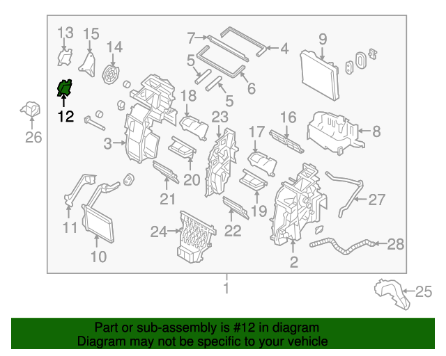 20152024 Kia HVAC Air Inlet Door Actuator 971573T000 Kia Automotive