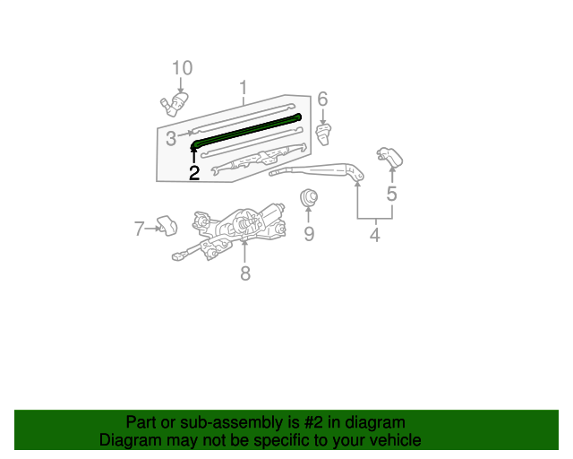 85214YZZD3TM Wiper Blade Refill 19962002 Toyota 4Runner Longo