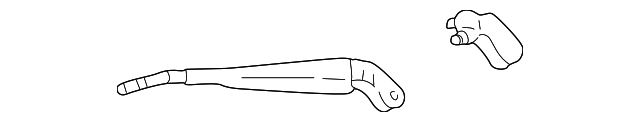 Back Glass Wiper Arm (Rear) - Toyota (85241-35020)