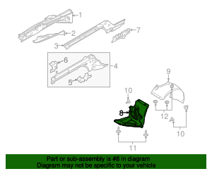 2005-2008 Porsche 911 Ft Fender Liner 997-504-123-00 Sunset Porsche Parts
