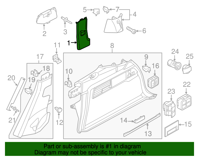 Front Trim 7P6-867-242-G-5R0