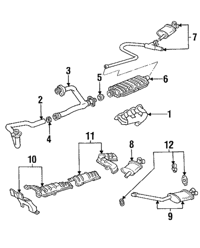 19911995 GM Exhaust Muffler Hanger 363455
