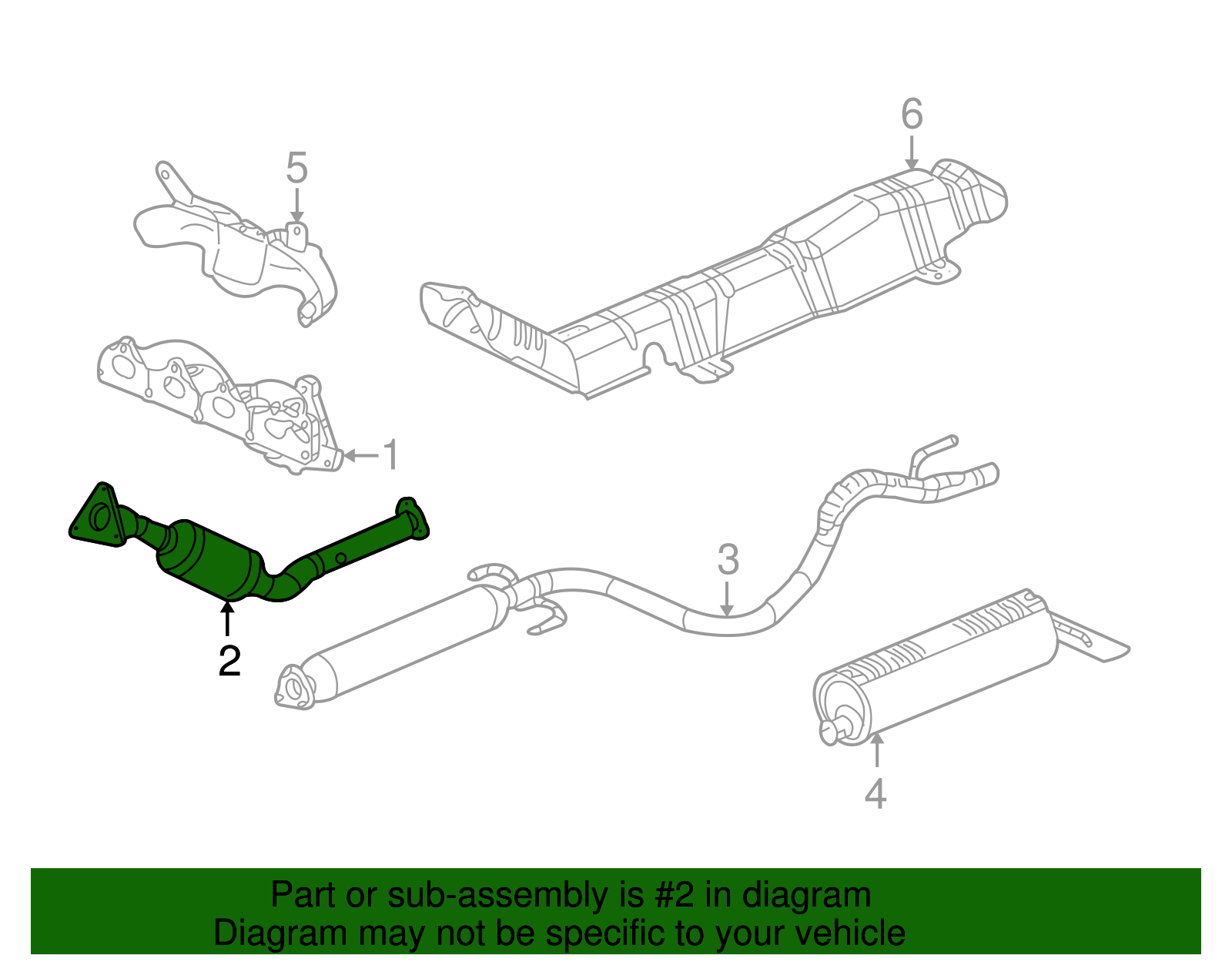 Converter Assembly, 3WAY Ctltc (W/  Exhaust Manif Pipe) - GM (10380632)