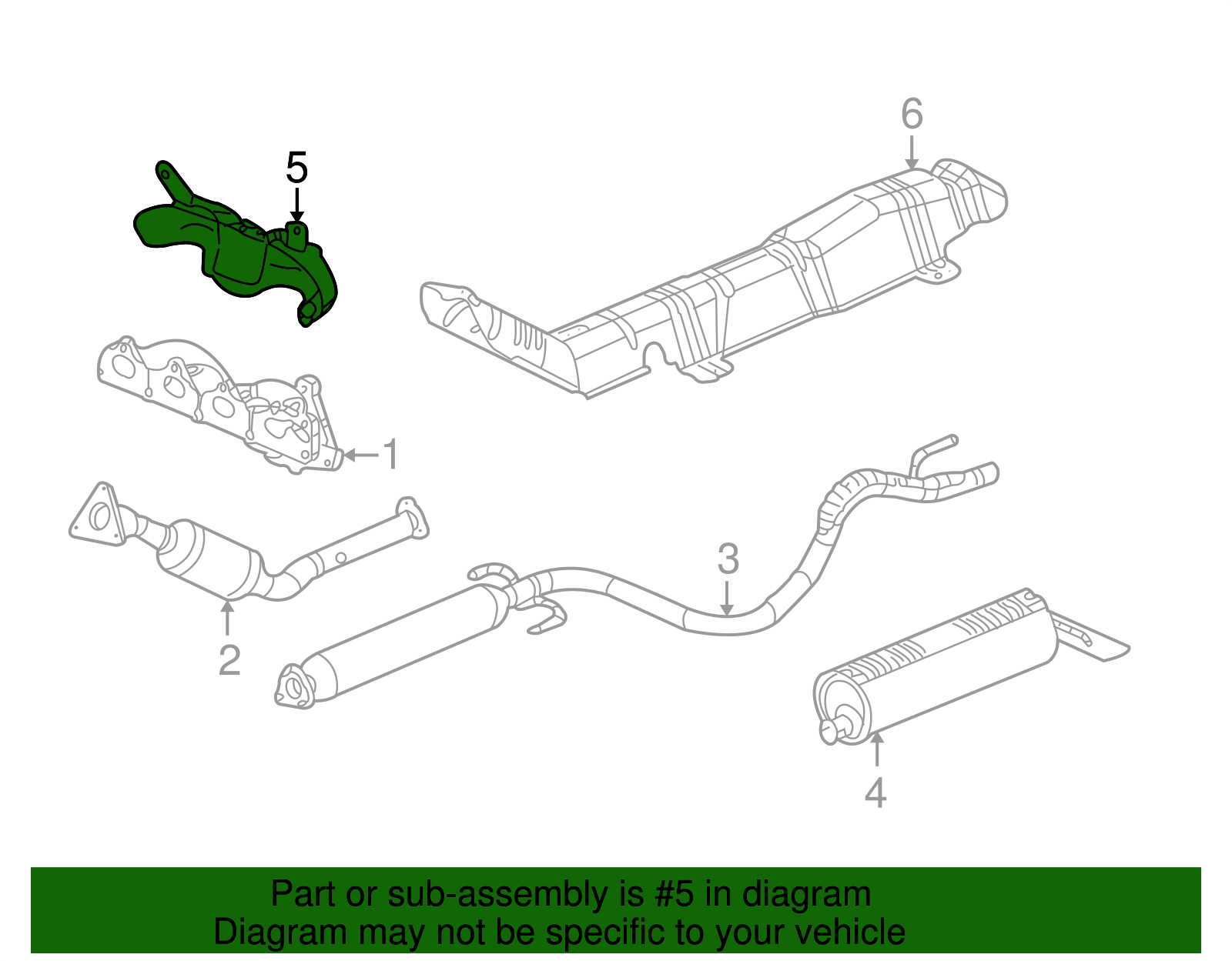 Exhaust Manifold Heat Shield - GM (12587497)