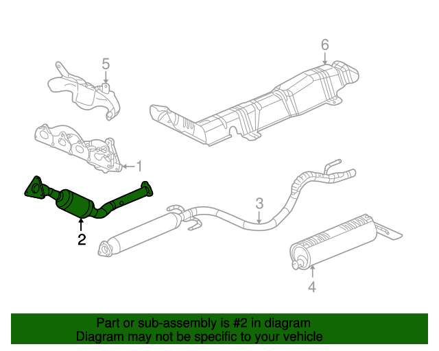 2007 GM 3Way Catalytic Converter 22970502