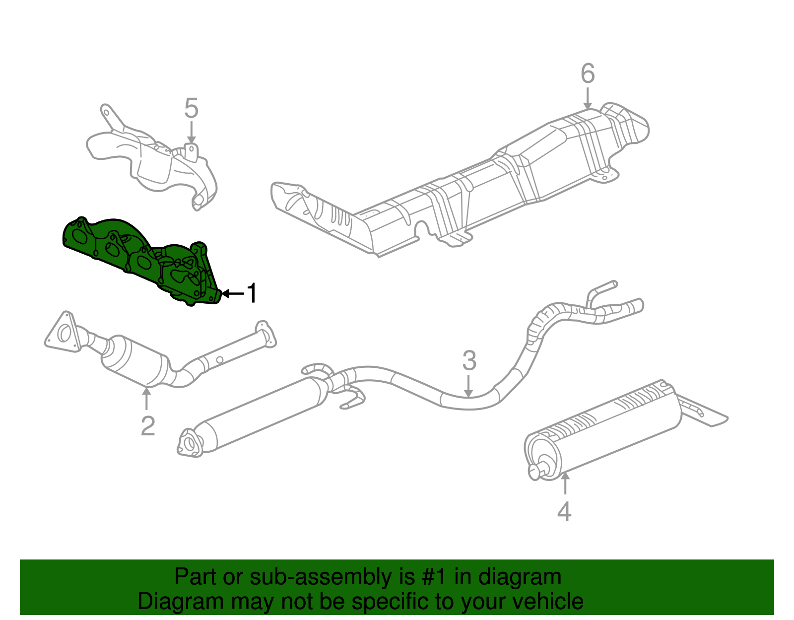 Exhaust Manifold - GM (12606689)